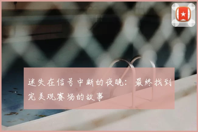 迷失在信号中断的夜晚:最终找到完美观赛场的故事