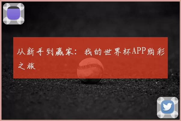 从新手到赢家:我的世界杯APP购彩之旅
